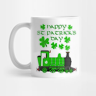 St. Patrick's Day Steam Train Model Railroad Enthusiast Mug